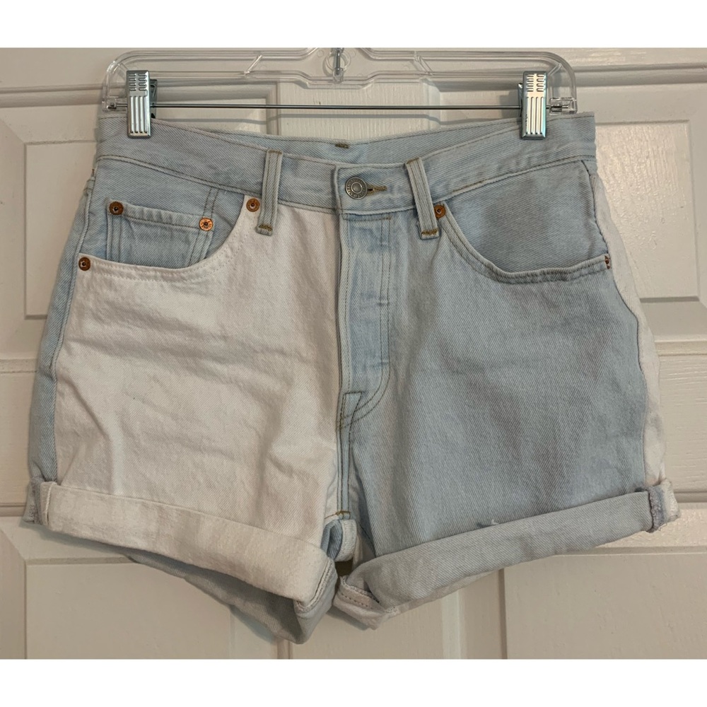 Levi’s 501 two toned shorts